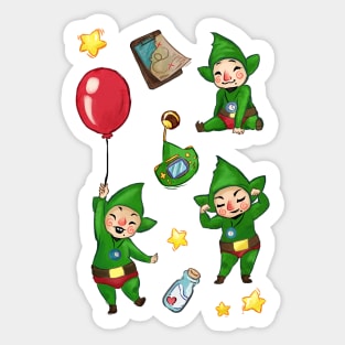 happy fairy dude Sticker